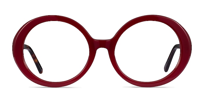 Voila Burgundy Tortoise Acétate Montures de lunettes de vue d'EyeBuyDirect