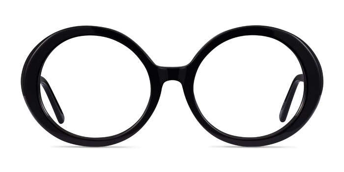 Voila Noir Acétate Montures de lunettes de vue d'EyeBuyDirect