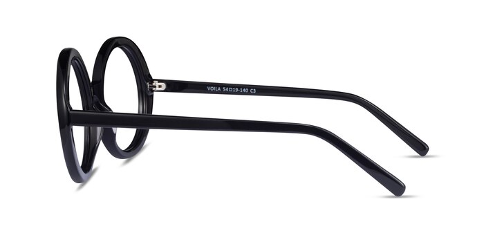 Voila Noir Acétate Montures de lunettes de vue d'EyeBuyDirect