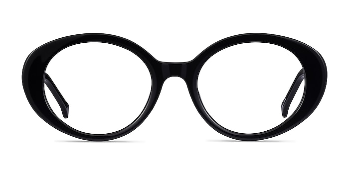 Bree Black Acetate Eyeglass Frames from EyeBuyDirect