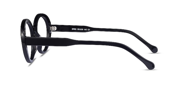 Bree Noir Acétate Montures de lunettes de vue d'EyeBuyDirect