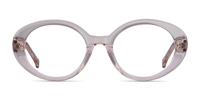 Bree Clear Beige Acétate Montures de lunettes de vue d'EyeBuyDirect