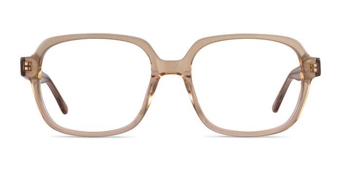Kurt Clear Brown Acétate Montures de lunettes de vue d'EyeBuyDirect