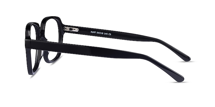 Kurt Noir Acétate Montures de lunettes de vue d'EyeBuyDirect