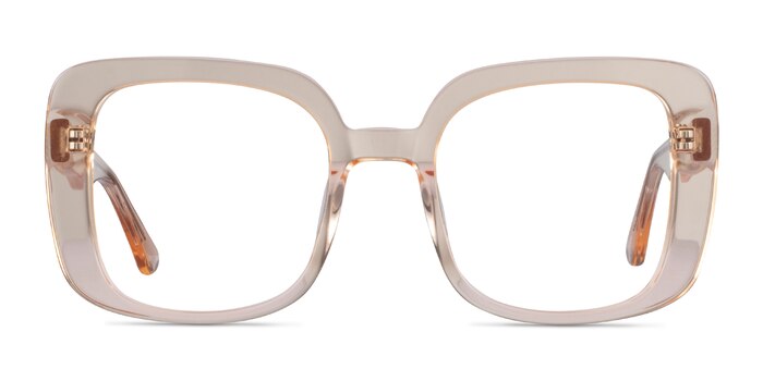 Calista Clear Yellow Acétate Montures de lunettes de vue d'EyeBuyDirect