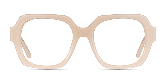 Ellen Cream Acetate Eyeglass Frames from EyeBuyDirect