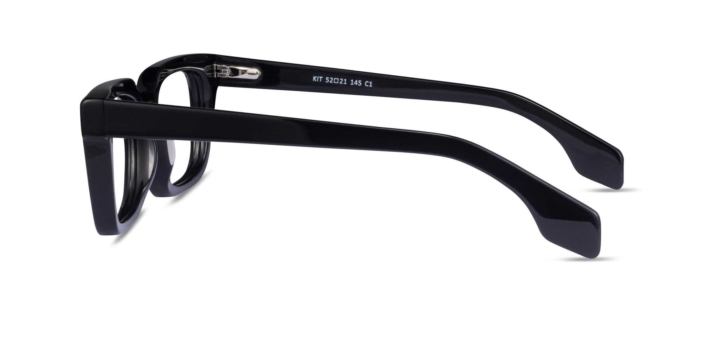 Kit Rectangle Black Glasses for Men | Eyebuydirect