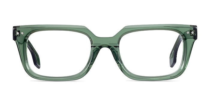 Kit Clear Green Acétate Montures de lunettes de vue d'EyeBuyDirect