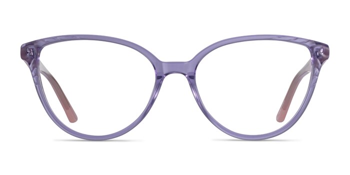 Wonder Clear Purple Pink Acétate Montures de lunettes de vue d'EyeBuyDirect