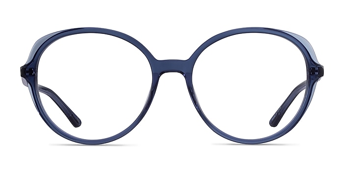 Pure Clear Blue Acétate Montures de lunettes de vue d'EyeBuyDirect