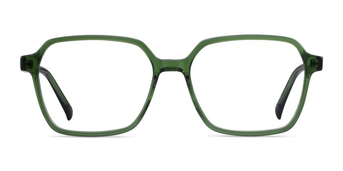 Bucolic Clear Green Eco-friendly Eyeglass Frames from EyeBuyDirect