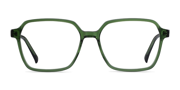 Bucolic Clear Green Acétate Montures de lunettes de vue d'EyeBuyDirect