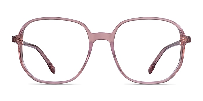 Natural Clear Pink Acetate Eyeglass Frames from EyeBuyDirect