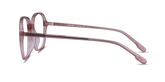 Natural Clear Pink Acetate Eyeglass Frames from EyeBuyDirect