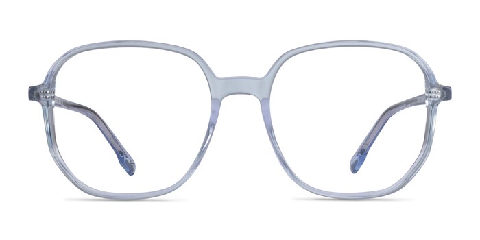 Natural Clear Blue Acétate Montures de lunettes de vue d'EyeBuyDirect