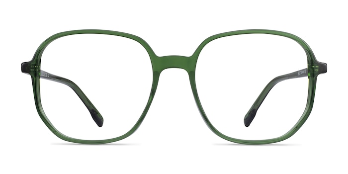 Natural Clear Green Eco-friendly Eyeglass Frames from EyeBuyDirect