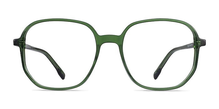 Natural Clear Green Acetate Eyeglass Frames from EyeBuyDirect