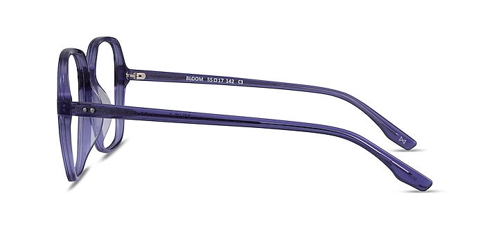 Bloom Clear Purple Acetate Eyeglass Frames from EyeBuyDirect