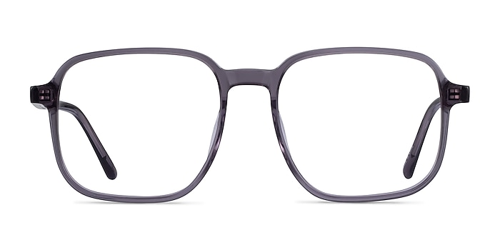 Ozone Clear Gray Acetate Eyeglass Frames from EyeBuyDirect
