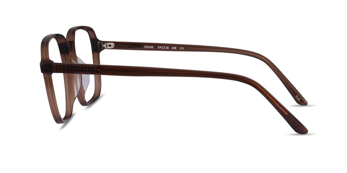 Ozone Clear Brown Acetate Eyeglass Frames from EyeBuyDirect