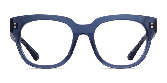 Life Clear Blue Acétate Montures de lunettes de vue d'EyeBuyDirect