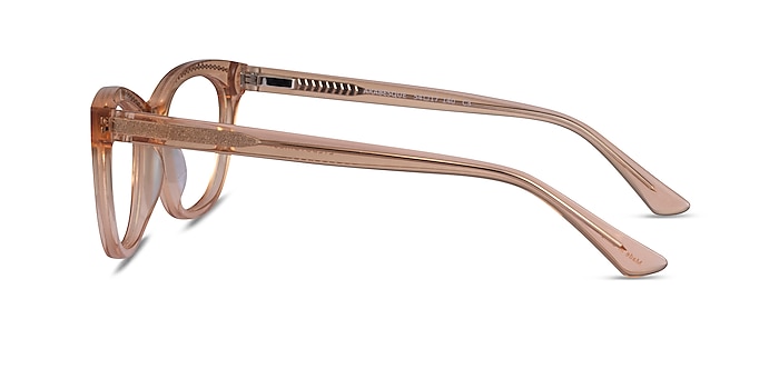 Arabesque Clear Orange Gold Acetate Eyeglass Frames from EyeBuyDirect