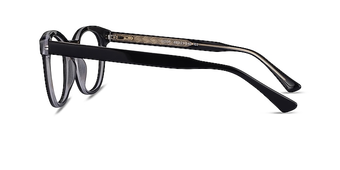 Hoop Black Gold Acetate Eyeglass Frames from EyeBuyDirect