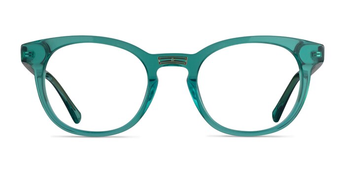 Hoop Emerald Green Gold Acétate Montures de lunettes de vue d'EyeBuyDirect