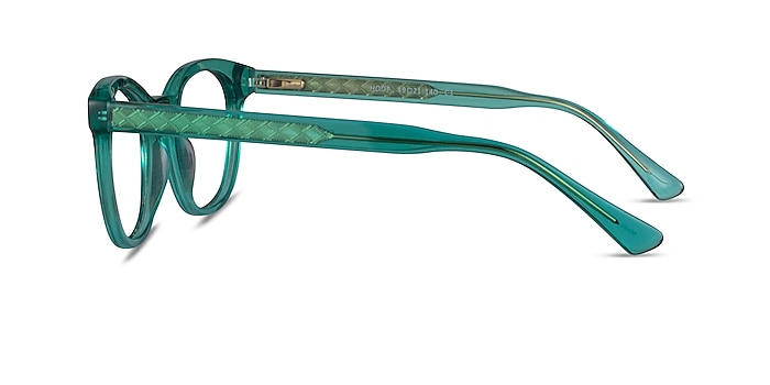 Hoop Emerald Green Gold Acetate Eyeglass Frames from EyeBuyDirect