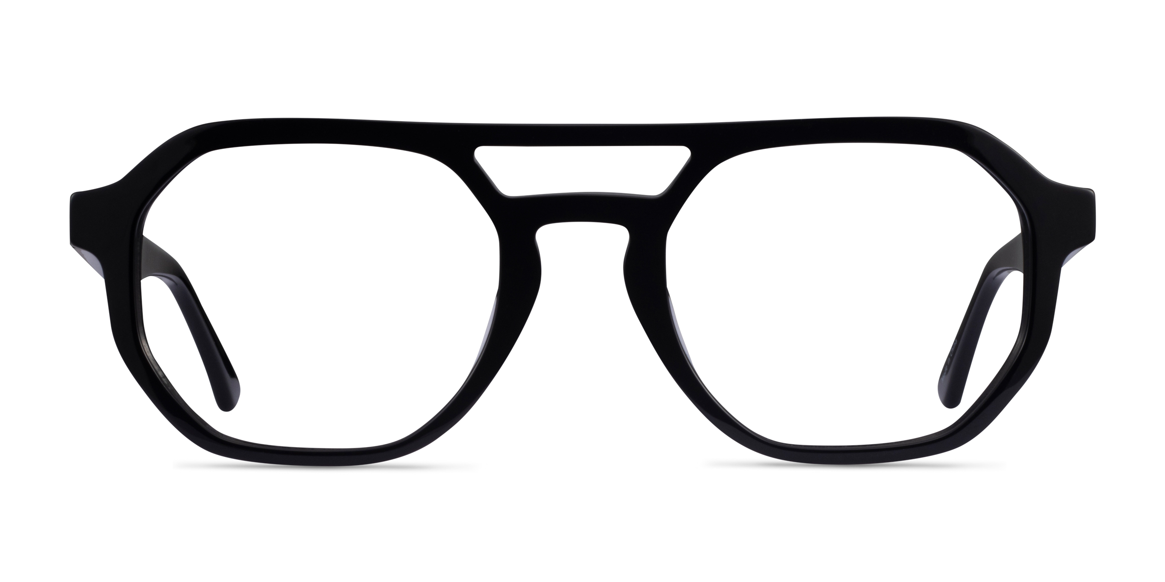 Stratum Aviator Black Full Rim Eyeglasses | Eyebuydirect
