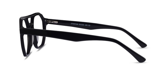 Stratum Black Acetate Eyeglass Frames from EyeBuyDirect
