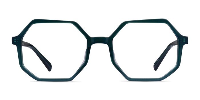 Glister Iridescent Dark Green Acétate Montures de lunettes de vue d'EyeBuyDirect