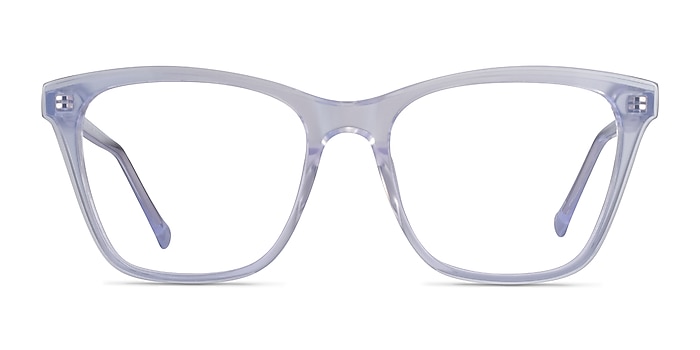 Luminescence Iridescent Clear Acetate Eyeglass Frames from EyeBuyDirect
