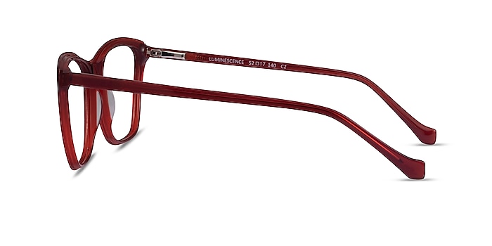 Luminescence Iridescent Red Acétate Montures de lunettes de vue d'EyeBuyDirect
