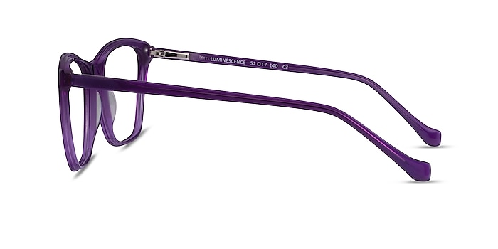 Luminescence Iridescent Purple Acetate Eyeglass Frames from EyeBuyDirect