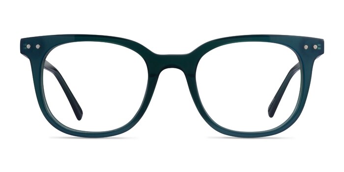Kaleidoscope Iridescent Dark Green Acetate Eyeglass Frames from EyeBuyDirect