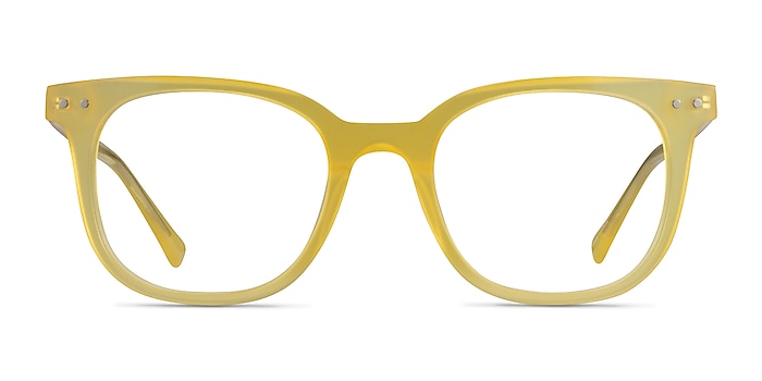 Kaleidoscope Iridescent Yellow Acetate Eyeglass Frames from EyeBuyDirect
