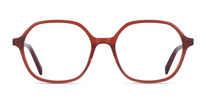 Pigment Terracotta Red Acetate Eyeglass Frames from EyeBuyDirect