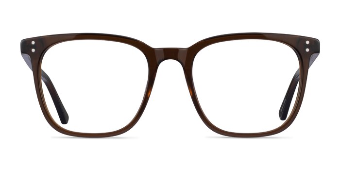 Boreal Clear Brown Acétate Montures de lunettes de vue d'EyeBuyDirect