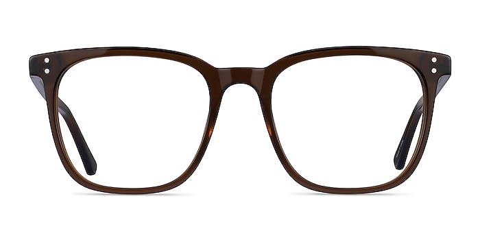Boreal Clear Brown Acetate Eyeglass Frames from EyeBuyDirect