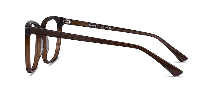 Boreal Clear Brown Acetate Eyeglass Frames from EyeBuyDirect