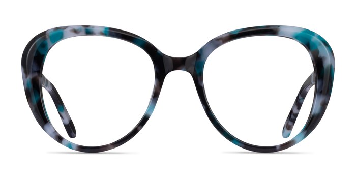 Peony Blue Tortoise Acetate Eyeglass Frames from EyeBuyDirect