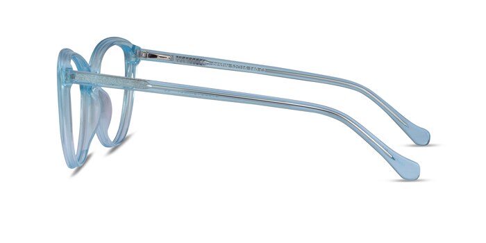Destin Clear Blue Acétate Montures de lunettes de vue d'EyeBuyDirect