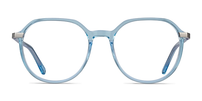 Niagara Clear Blue Acetate Eyeglass Frames from EyeBuyDirect