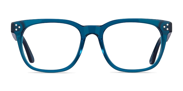 Adriatic Clear Blue Acetate Eyeglass Frames from EyeBuyDirect