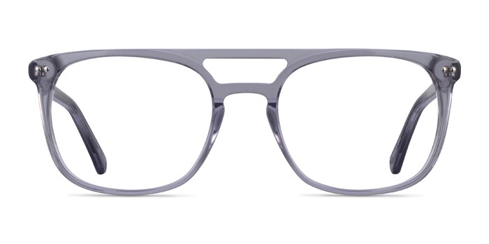 Eclipse Clear Gray Acetate Eyeglass Frames from EyeBuyDirect