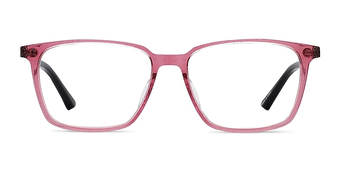 Juliana Glitter Pink   Black Acétate Montures de lunettes de vue d'EyeBuyDirect
