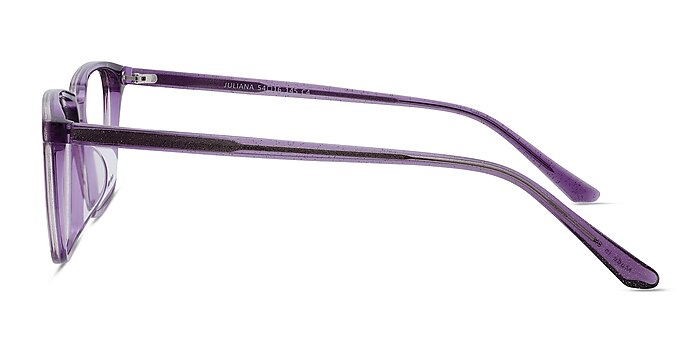 Juliana Glitter Purple Acetate Eyeglass Frames from EyeBuyDirect