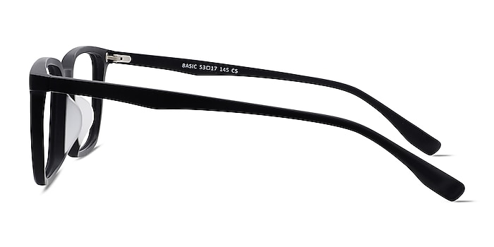 Basic Matte Black Acetate Eyeglass Frames from EyeBuyDirect