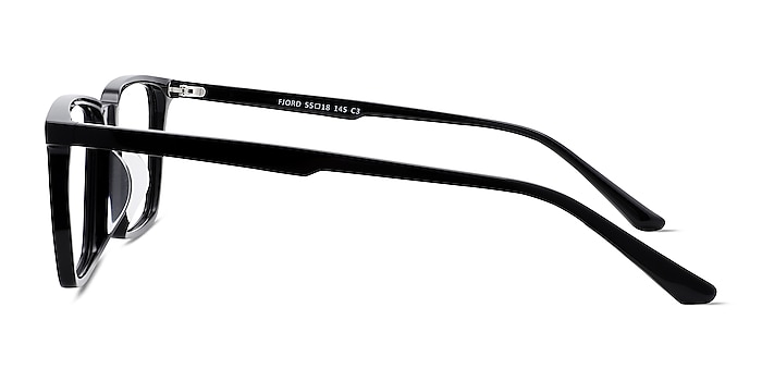 Fjord Noir Acétate Montures de lunettes de vue d'EyeBuyDirect